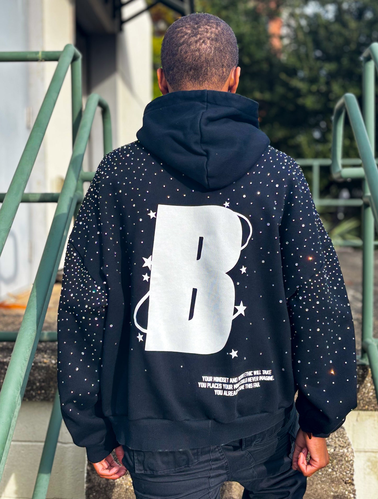 "Blizzard Luxe" Hoodie - Black Ice