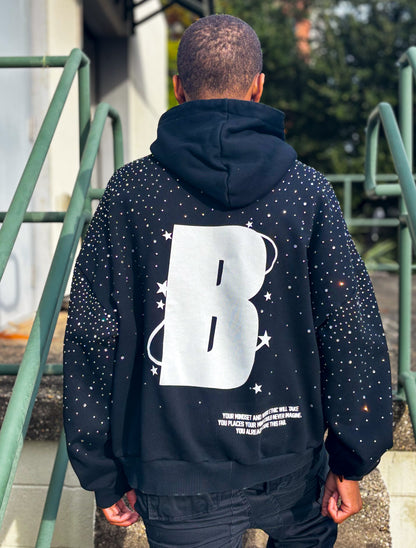 "Blizzard Luxe" Hoodie - Black Ice