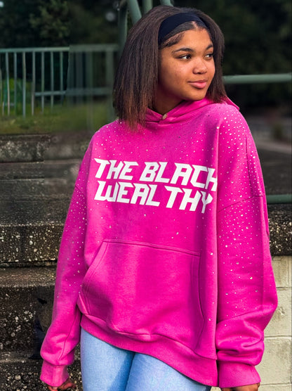 "Blizzard Luxe" Hoodie - Frosted Rose