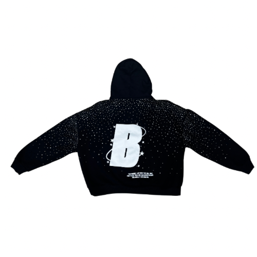 "Blizzard Luxe" Hoodie - Black Ice